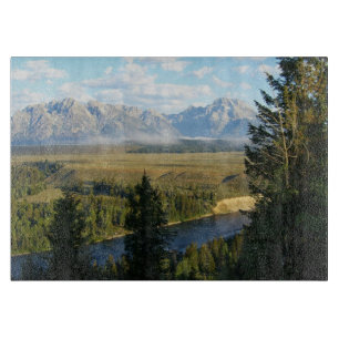 Planche À Découper Montagnes et rivière de Jackson Hole
