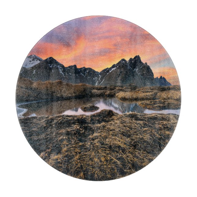 Planche À Découper Montagnes | Vesturhorn Mountain Islande (Devant)