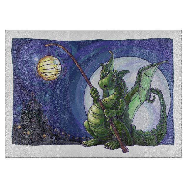 Planche À Découper Montre d'art Dragon (Devant)