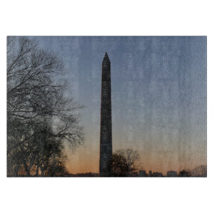 Planche À Découper Monument Washington au coucher du soleil à DC