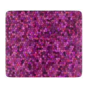 Planche À Découper Mosaïque Rose Violet 