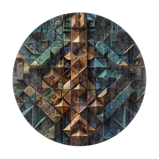 Planche À Découper Mosaïque verticale 3D extrême (Devant)