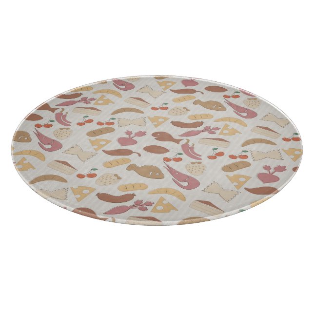 Planche À Découper Motif 2 de nourriture (Coin)