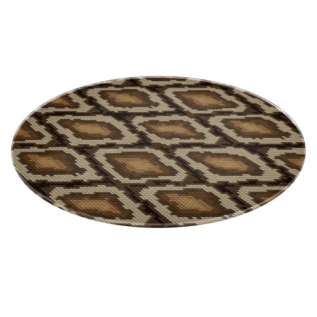 Planche À Découper Motif 2 de peau de serpent de python (Coin)