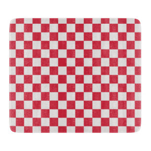 Planche À Découper Motif à carreaux Cranberry fizz