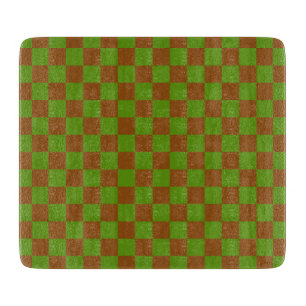 Planche À Découper Motif à carreaux de pomme au caramel