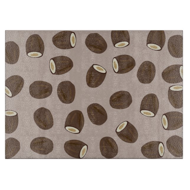 Planche À Découper Motif à la noix de coco (Devant)