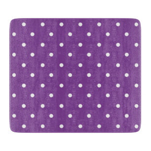Planche À Découper Motif à pois fond violet sans couture