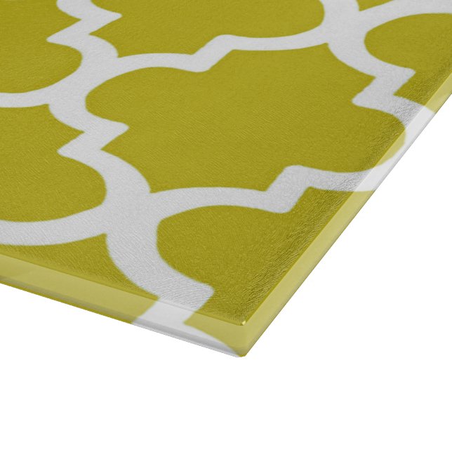 Planche À Découper Motif à quatre feuilles en jaune (Coin)