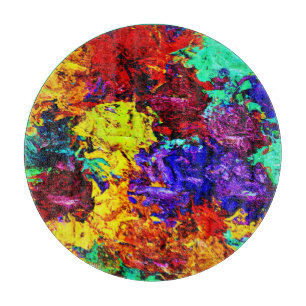 Planche À Découper Motif Abstrait coloré