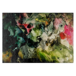 Planche À Découper Motif Abstrait de la palette