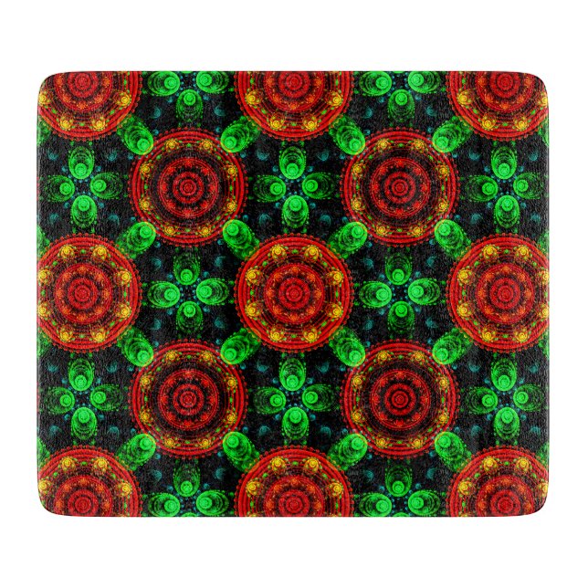 Planche À Découper Motif abstrait élégant boho moderne floral #504 (Devant)