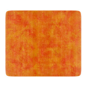 Planche À Découper Motif Abstrait orange