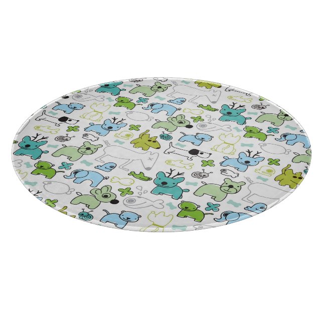 Planche À Découper motif animal d'arrière - plan d'enfants (Coin)