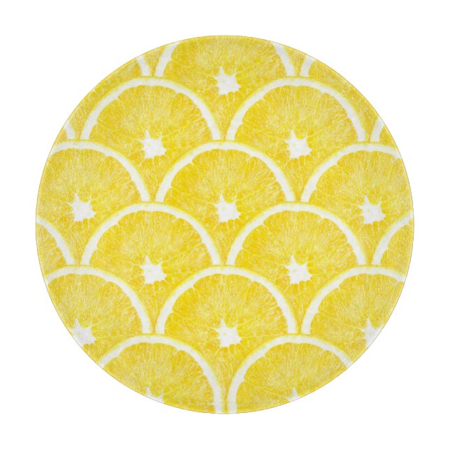 Planche À Découper Motif Arrière - plan de pâte orange vibrant (Devant)