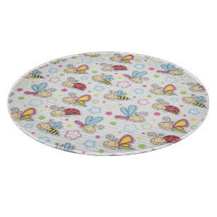 Planche À Découper motif avec des insectes