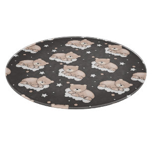 Planche À Découper motif avec le petit sommeil d'ours
