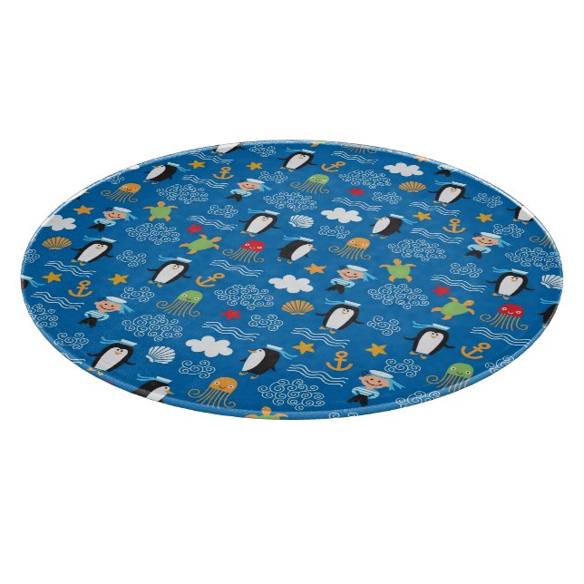 Planche À Découper motif avec le thème de mer (Coin)