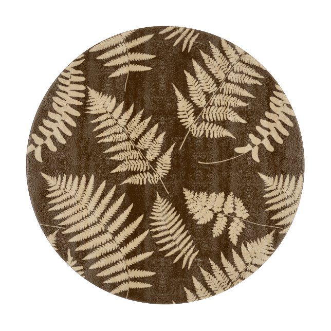 Planche À Découper Motif, beige et Brown (Devant)