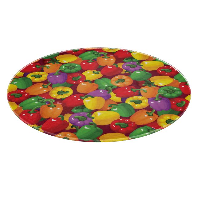 Planche À Découper Motif Bell Pepper (Coin)