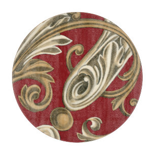 Planche À Découper Motif botanique élégant avec le feuillage bronzage