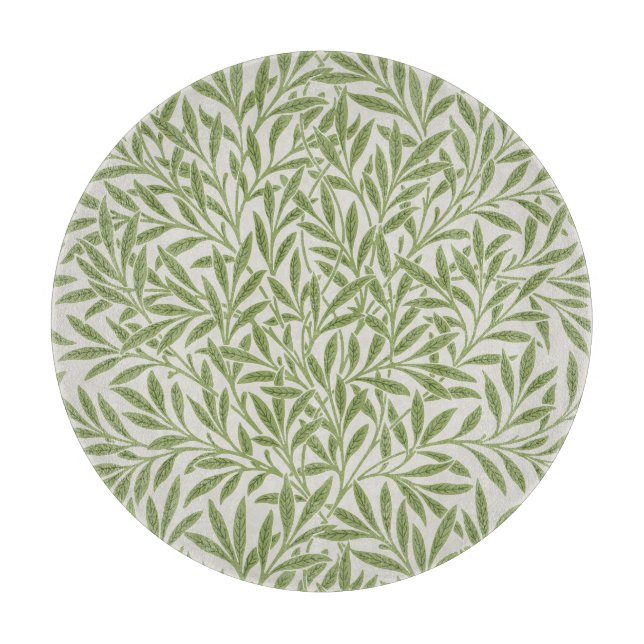 Planche À Découper Motif botanique floral vert de William Morris (Devant)