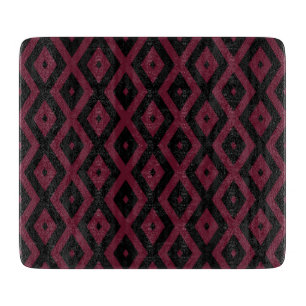 Planche À Découper Motif bourguignon et diamant noir