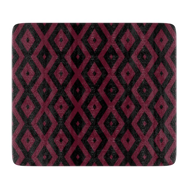 Planche À Découper Motif bourguignon et diamant noir (Devant)