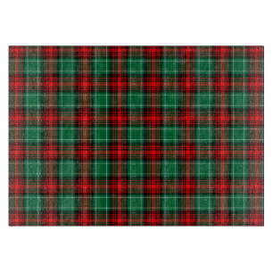 Planche À Découper Motif carreau de vacances rouge vert
