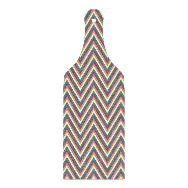 Planche À Découper Motif Chevron Rétro Cool (Devant)
