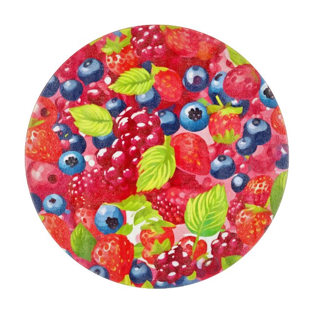 Planche À Découper Motif coloré Berry (Devant)