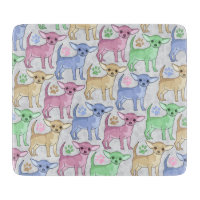 Motif coloré d'amant de chiwawa