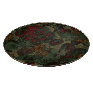 Planche À Découper Motif coloré de camouflage de fleur