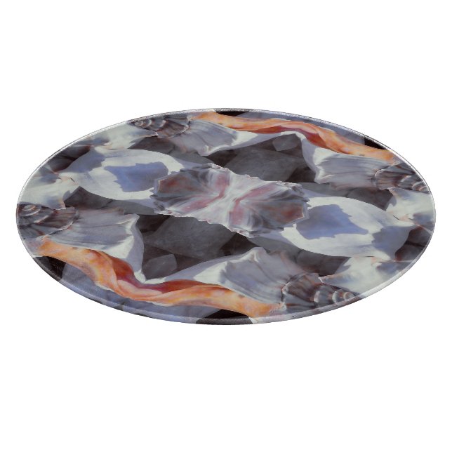Planche À Découper Motif Coquillages (Coin)