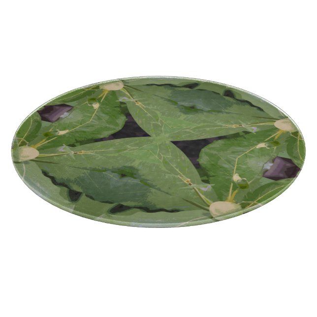 Planche À Découper Motif d'arbre aux amandes (Coin)