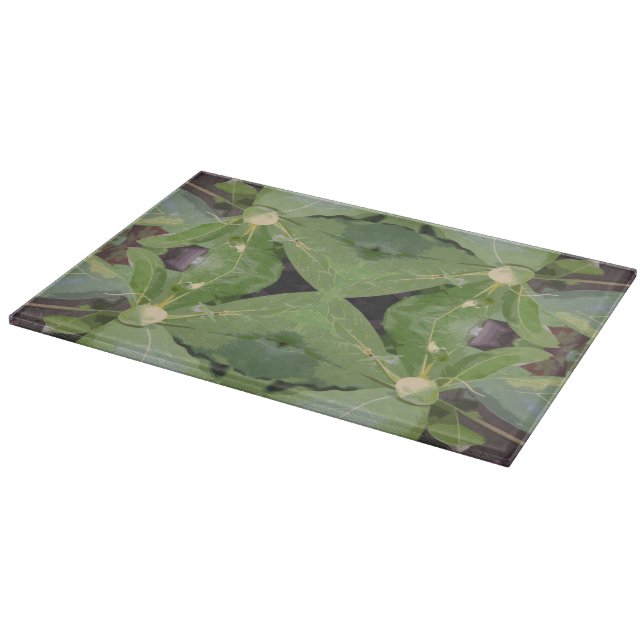 Planche À Découper Motif d'arbre aux amandes (Coin)