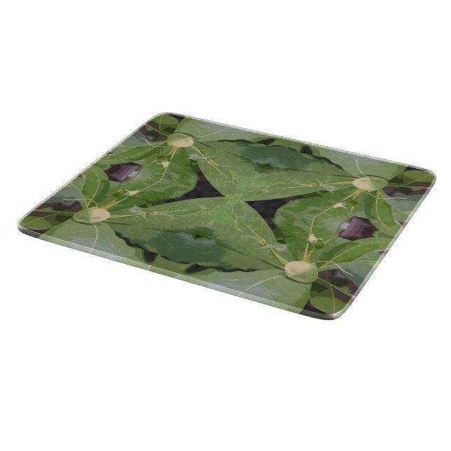 Planche À Découper Motif d'arbre aux amandes (Coin)