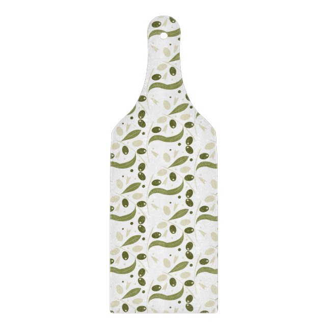 Planche À Découper Motif d'arbre de branche d'olive (Devant)