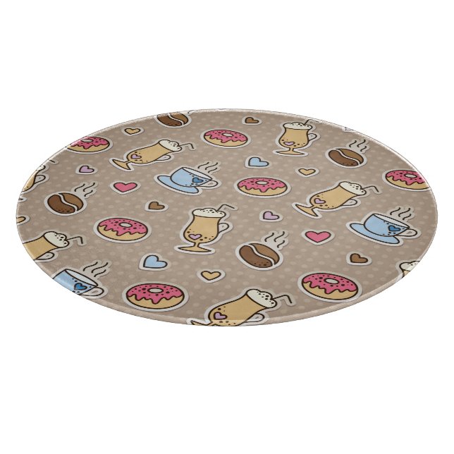 Planche À Découper Motif de café (Coin)