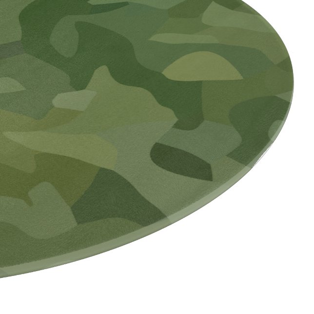 Planche À Découper Motif de camouflage vert olive (Coin)