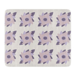 Planche À Découper Motif de carreau décoratif pastel violet