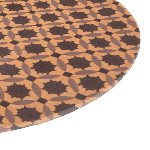 Planche À Découper Motif de carreaux en bois géométrique