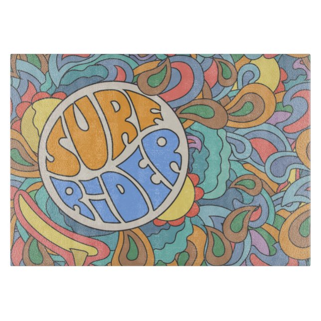 Planche À Découper Motif de cavalier de surf (Devant)