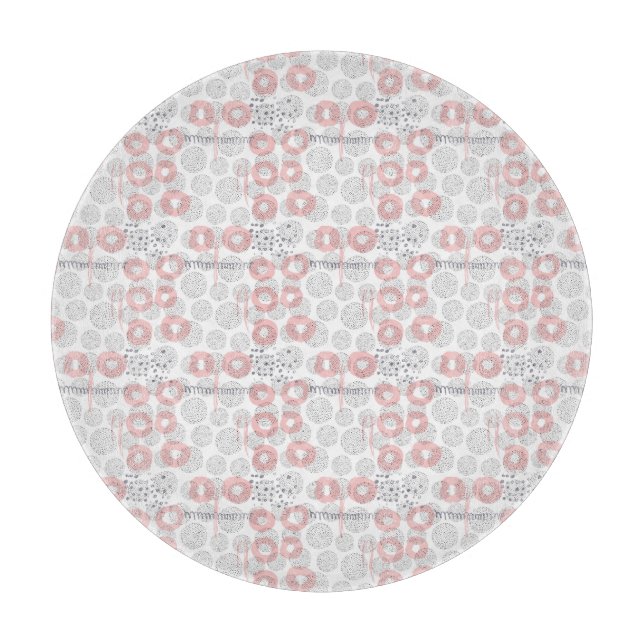 Planche À Découper Motif de cercle de point de polka (Devant)