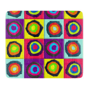 Planche À Découper Motif de cercles abstraits modernes
