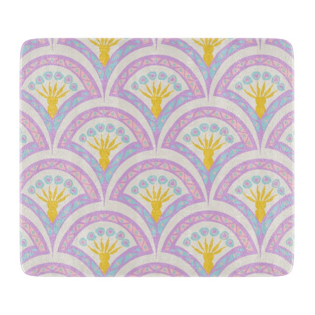 Planche À Découper Motif de coquille de couleur pastel (Devant)