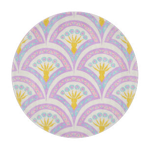 Planche À Découper Motif de coquille de couleur pastel