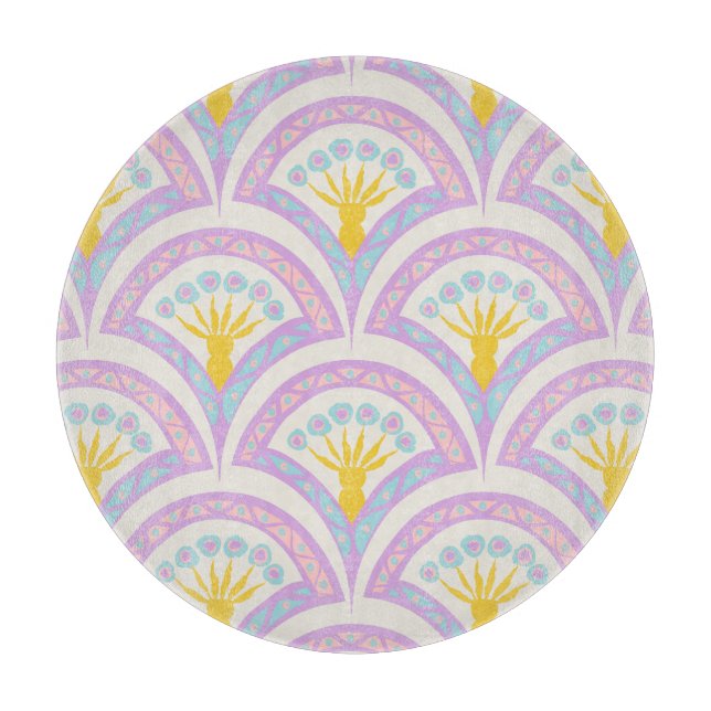 Planche À Découper Motif de coquille de couleur pastel (Devant)