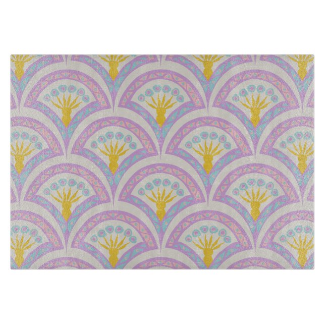 Planche À Découper Motif de coquille de couleur pastel (Devant)