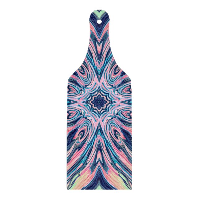 Planche À Découper motif de corail d'océan d'agate (Devant)